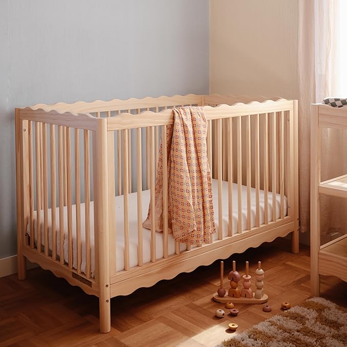 mushie Muslin Baby Swaddle Blanket | 100% Organic Cotton (Happy Flowers Check)