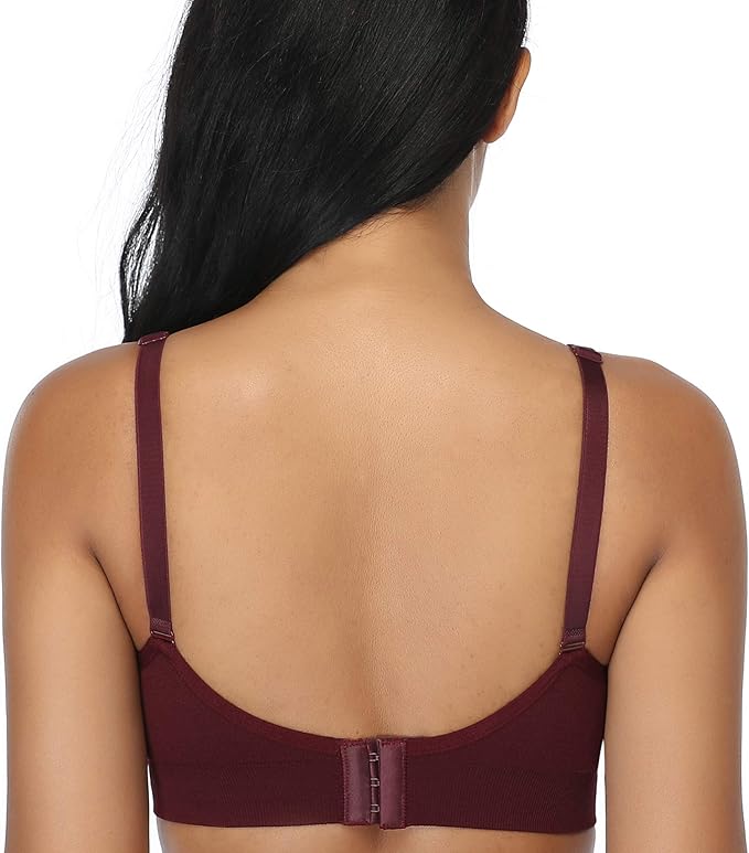 GXXGE 4Pack Nursing Bra for Breastfeeding Maternity Bras Push Up Silk Seamless Pregnancy Bralette Underwear