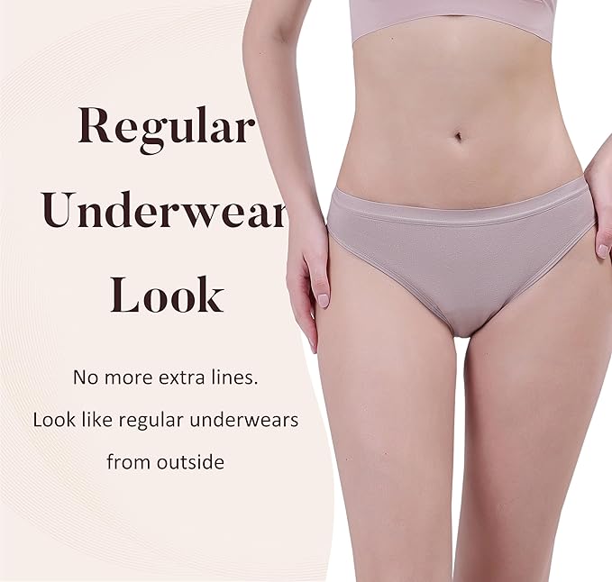 AIRCUTE Washable Absorbency Urinary Incontinence Underwear for Women, Girls Bikini Panties for Bladder leaks Flow 90ML