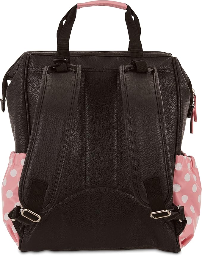 Disney Cudlie Diaper Bag Backpack for Moms | Large Spacious Diaper Bag for Baby Boys and Girls | 16-Inches High Multi-Function Backpack with Cute Characters
