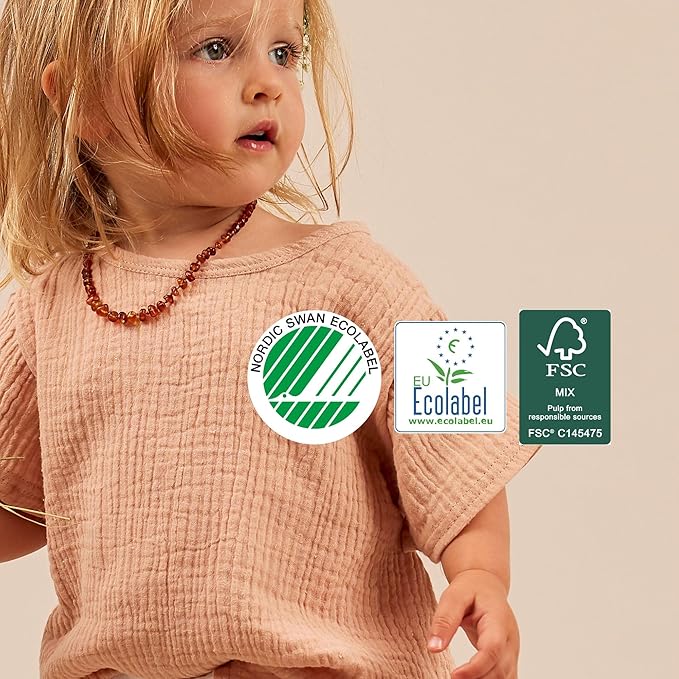 Joonya Pull-Up Pants Baby Diapers, Size 5 XL (24-37 lb) - 6 Bags of 23 (138) - NonToxic, Eco-Friendly, Ultra Slim, Overnight Use - Made in Denmark