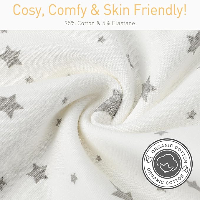 2 Pack Transitional Swaddle Sack with Arms Up & Sleeves, Mitten Cuffs, 2-Way Zipper, Sleep Sacks Blanket for Newborns - Calms Startle Reflex, Newborns Baby Boys & Girls Sleep Bag