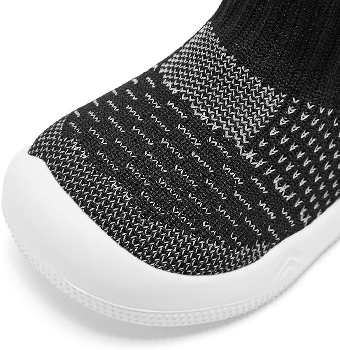 Eashi Baby Boy Girl Non-Skid Indoor Infant Walking Shoes Breathable Warm Elastic Sock Shoes with Memory Sole Protect Toes Outdoor Sneakers