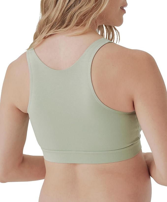 Pact Organic Cotton Maternity Nursing Bralette for Breastfeeding - Stretchy, Wireless