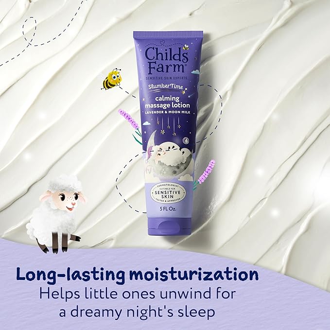 Childs Farm SlumberTime Calming Massage Lotion, Lavender & Moon Milk 150ml US