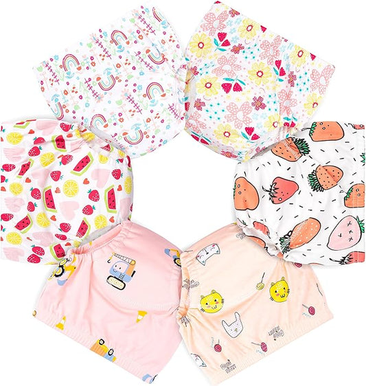 Toddler Potty Training Pants 4 Pack,Cotton Training Underwear Size 2T,3T,4T,Waterproof Underwear for Kids