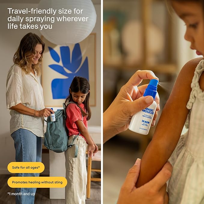 Magic Molecule Skin Cleanser for All Types, Hypochlorous Acid Spray Helps Heal Acne Prone, Eczema and Itchy Rashes and 50 Other Skin Ailments, 8 oz Spray (Pack of 3)