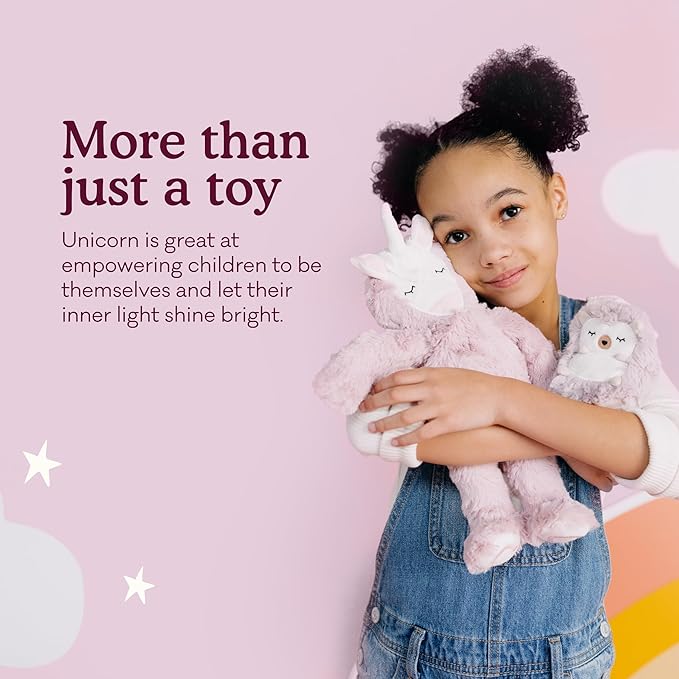 Slumberkins 14" Unicorn Kin & 2 Board Books Complete Set Bundle | Promotes Authenticity, Confidence & Healthy Friendships | Social Emotional Tools for Ages 0+ (Unicorn Kin Plush + 2 Board Books)