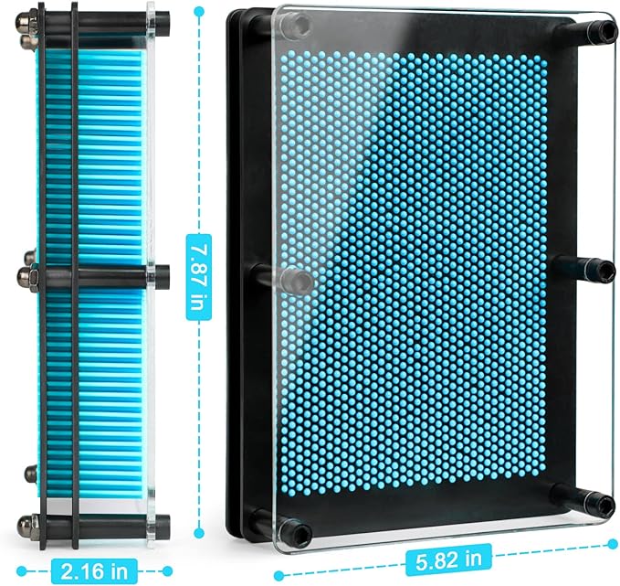 3D Pin Art Sensory Toys for Kids 5-7, Pin Art Board Impression Sensory Toys for Kids with Autism, Autism Gifts for Autistic Children Age 3, 4, 5, 6, 7, 8, 9, 10+ Years Old Boys Girls