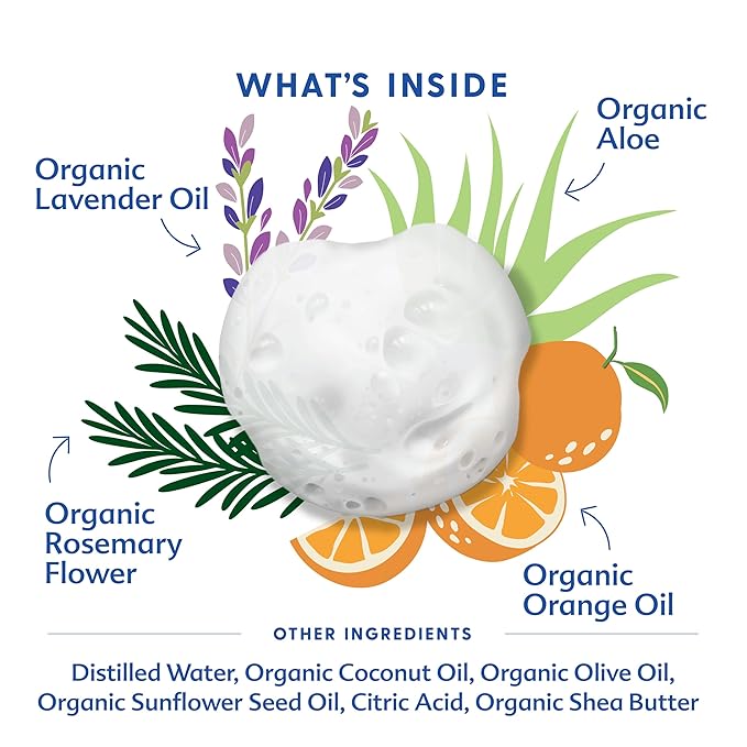 Motherlove Baby & All Soap (32 oz) Gentle Foaming All-Purpose Castile Soap Made with Organic Ingredients – Relaxing Lavender Blossom