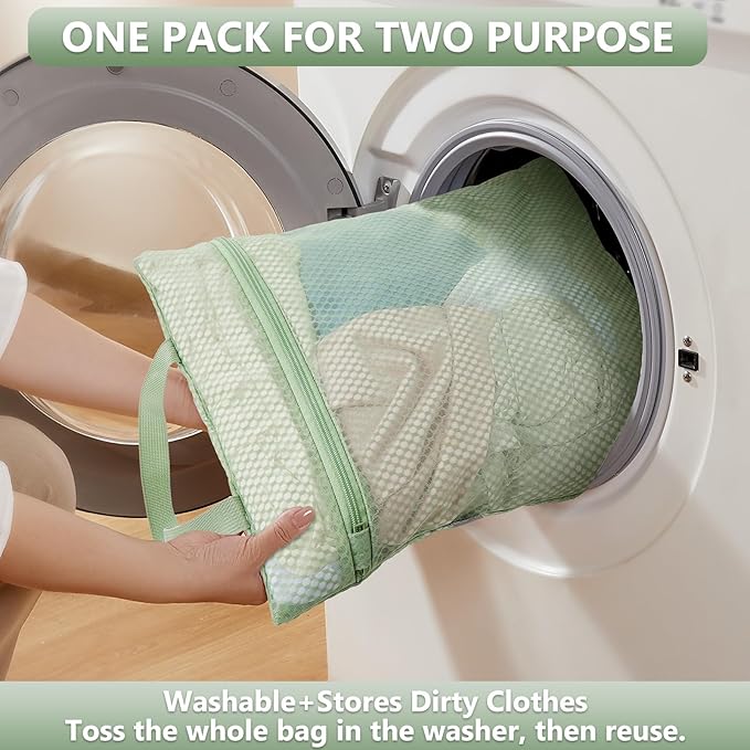 8 Set Packing Cubes for Travel, Anti-Tearing Suitcase Organizer for Luggage with Shoe & Hanging Toiletry Bag,Gifts for Women Mom,OlarHike Vacation Essentials & Accessories for Cruise Ship,Matcha Green