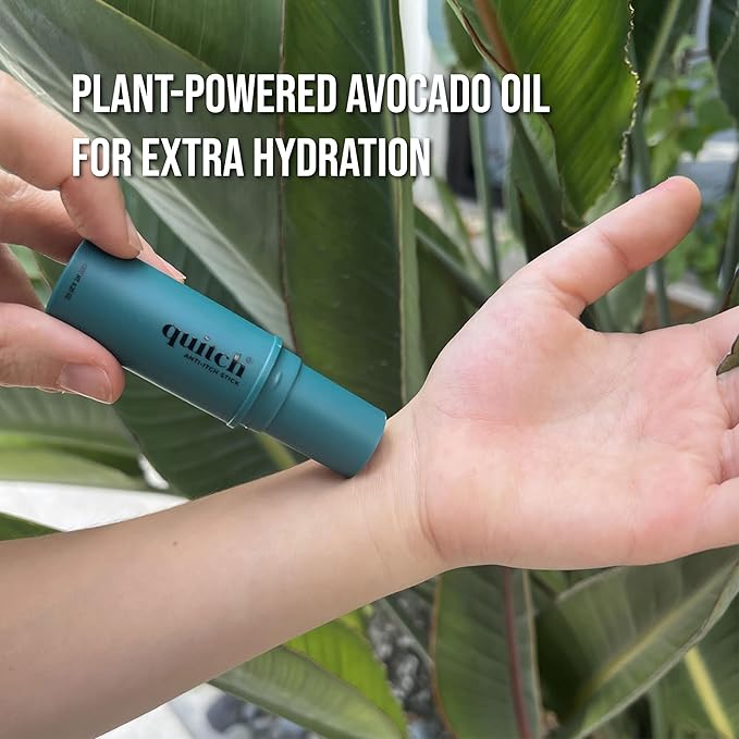 quitch Hydrocortisone Healing Balm, Eczema Cream for Kids Stick, Psoriasis Relief Treatment, Anti Itch Maximum Strength, Healing Ointment, Rash, Dry Skin Treatment for Skin, Avocado Oil Squalane