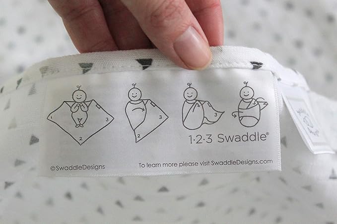 SwaddleDesigns Cotton Muslin Swaddle Blanket, Receiving Blanket for Baby Boys & Girls, Best Registry Gift, 46x46 inches, French Dots, Sterling