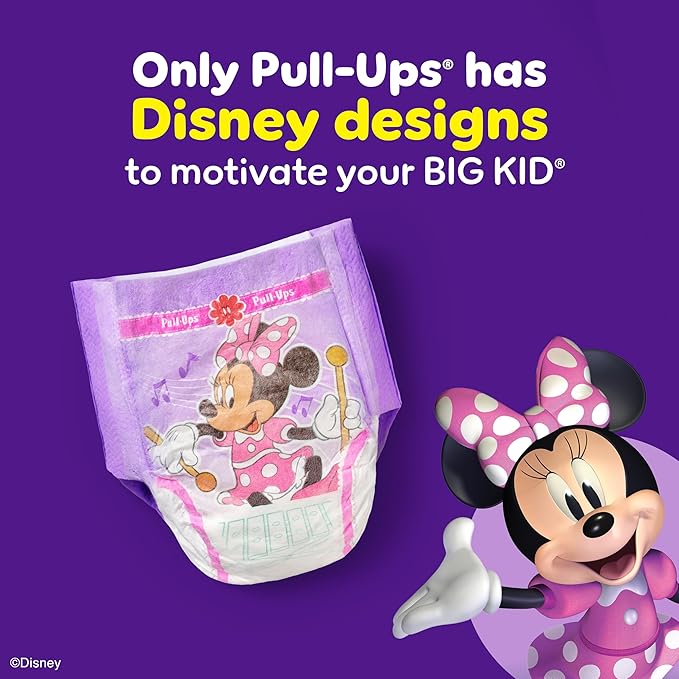 Pull-Ups Girls' Potty Training Pants, Size 2T-3T Training Underwear (16-34 lbs), 74 Count