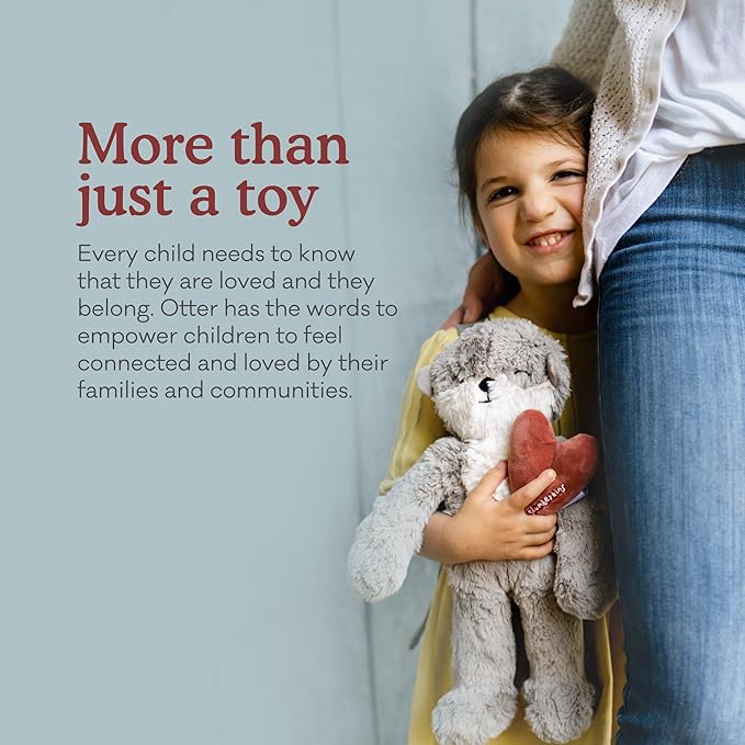 Slumberkins 14" Otter Kin & 2 Board Books Complete Set Bundle | Promotes Family Bonding, Building Connections & Acceptance | Social Emotional Learning, Ages 0+ (Otter Kin Plush + 2 Board Books)