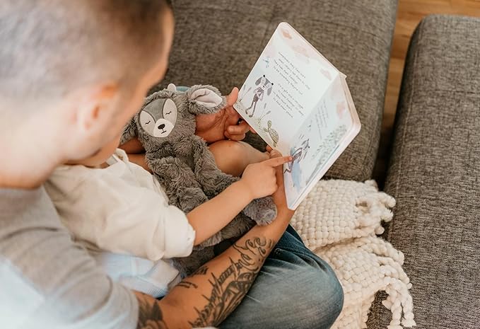 Slumberkins Ibex Snuggler & 2 Board Books Complete Set Bundle | Promotes Emotional Courage, Resilience & Empathy | Social Emotional Tools for Ages 0+ (Ibex Kin Snuggler + 2 Board Books)