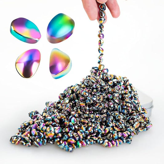 550pcs Ferrite Putty Fidget Toys for Adults Teens - Stress Relief Desk Gadgets with Magnetic Beads, Professional Sensory Toys for Office Anxiety & Focus, Stocking Stuffers for Men Women