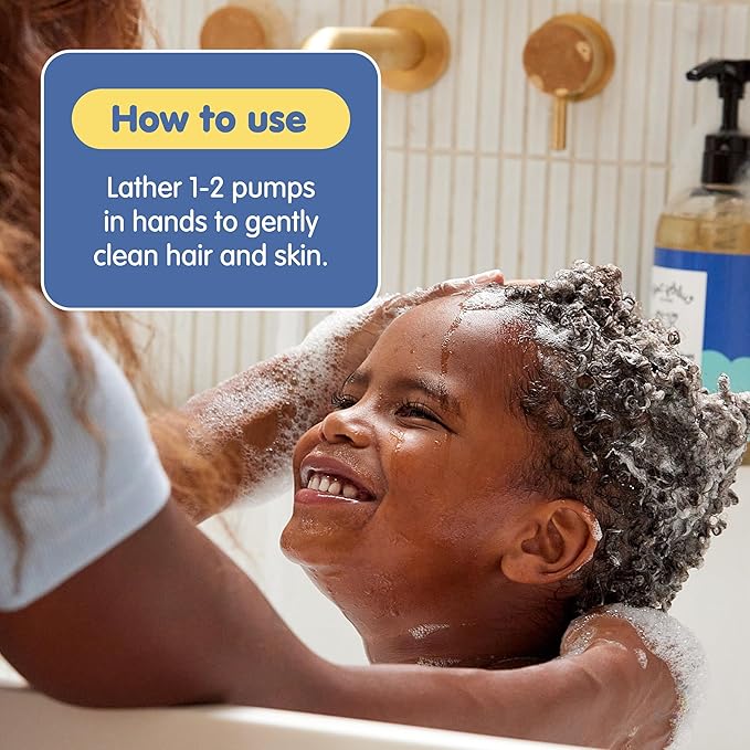 Tubby Todd Hair + Body Wash - Baby Shampoo and Body Wash - Gentle, Natural Baby Was for Newborns, Babies, and Toddlers - Non-Toxic and Hypoallergenic - Fragrance-Free, 2 Pack, 8.5oz & 25oz