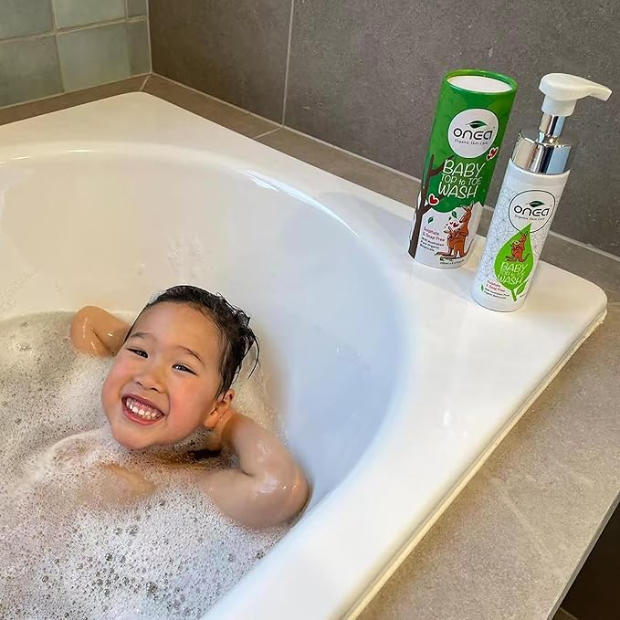 ONEA Baby Top to Toe Wash - Tear-Free Baby Shampoo and Body Wash for Sensitive Skin - Hydrating and Gentle Bath Infused with Kakadu Plum - 6.8 oz
