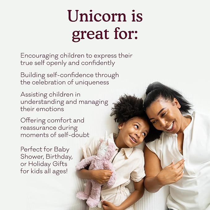 Slumberkins 14" Unicorn Kin & 2 Board Books Complete Set Bundle | Promotes Authenticity, Confidence & Healthy Friendships | Social Emotional Tools for Ages 0+ (Unicorn Kin Plush + 2 Board Books)