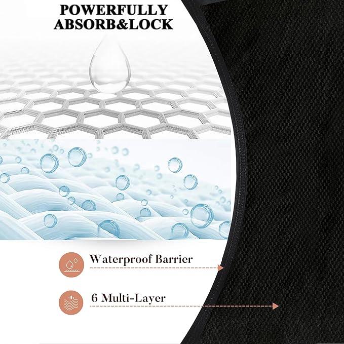 AIRCUTE Washable Absorbency Urinary Incontinence Underwear for Women, Girls Bikini Panties for Bladder leaks Flow 90ML