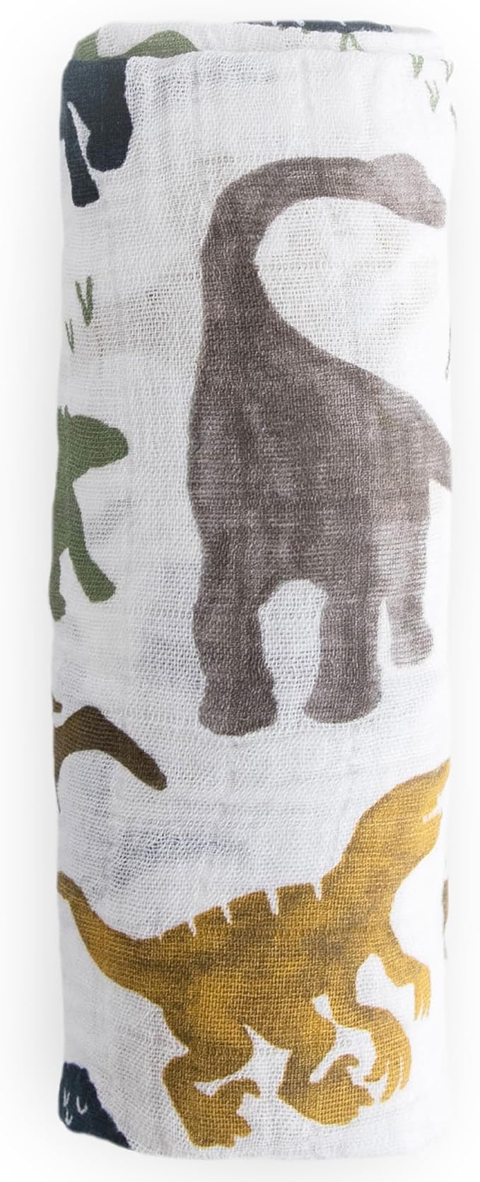 Little Unicorn Premium Cotton Swaddle Baby Blanket | Breathable Fabric | for swaddling, Play, Nursing & More (Dino Friends)