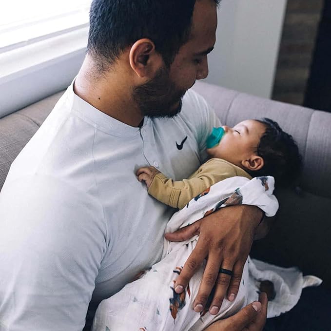 Little Unicorn Premium Cotton Swaddle Baby Blanket | Breathable Fabric | for swaddling, Play, Nursing & More (Bison)