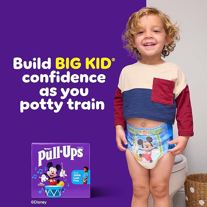 Pull-Ups Boys' Potty Training Pants, Size 5T-6T Training Underwear (46-60 lbs), 66 Count