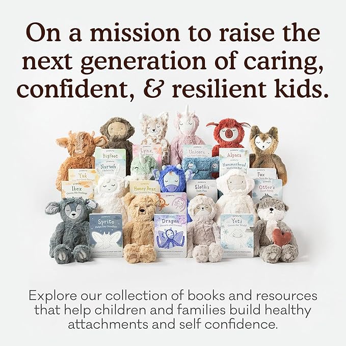 Slumberkins 14" Bigfoot Kin & 2 Board Books Complete Set Bundle | Soft Plush Toy for Ages 0+ | Enhances Self-Esteem & Positive Relationships (Bigfoot Kin Plush + 2 Board Books)