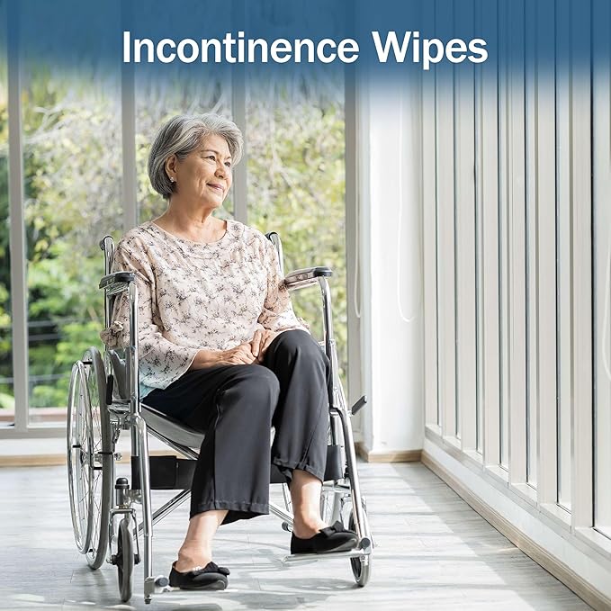 Dry Wipes for Adults - 2 Pack of 100 Unscented Disposable Washcloths - 10" x 13" Non Woven Wipes for Incontinence and Senior Care