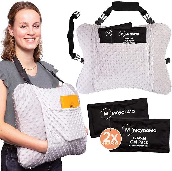 MOYOAMA Hysterectomy Pillow Post Surgery for Hysterectomy Recovery Must Haves- Surgery Pillow for Abdomen, Abdominal and C Section Recovery Supplies, Tummy Tuck and Abdominal Surgery Gifts