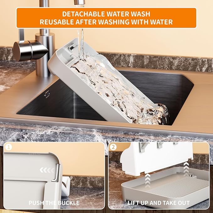 SuoXing Vertical Baby Bottle Drying Rack,Space Saving Countertop Baby Drying Rack for Bottles,Large Baby Bottle Station Stand,Bottle Rack Dryer for Brushes,Pacifiers,Baby Accessories Organizer,Grey