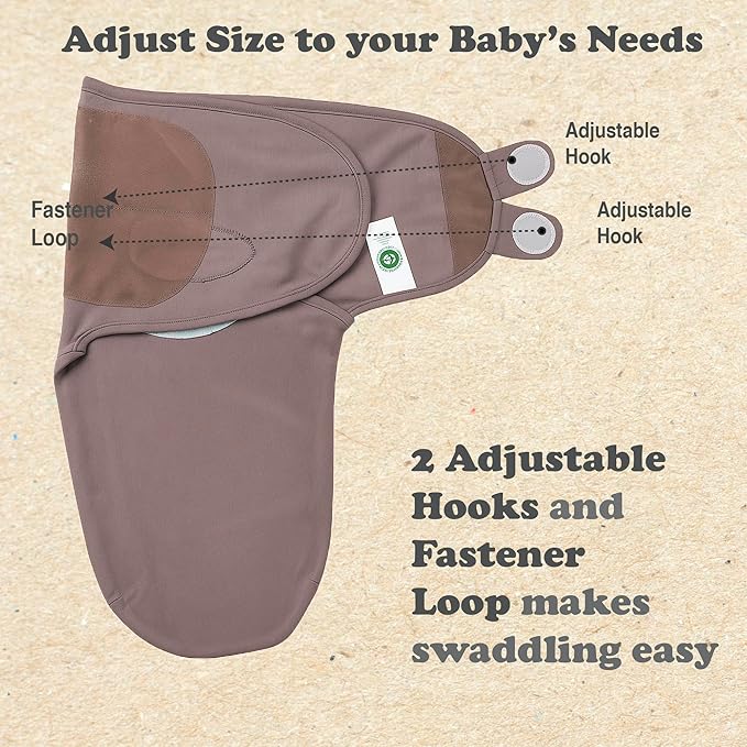 Bublo Baby Newborn Swaddle 0–3 Months – GOTS Certified Organic Cotton Baby Swaddle Blankets, Soft Breathable Infant Swaddles for Newborn Boys & Girls (3-Pack)