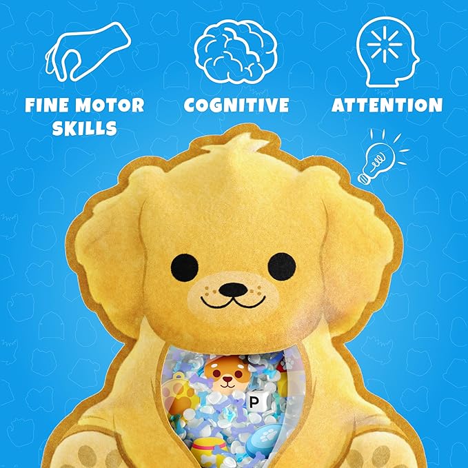 BIZYBOO - The Original Seek & Find Plush - Hidden Object Search Problem Solving Educational Matching Game for Kids 2 and Up (Chill Bill)