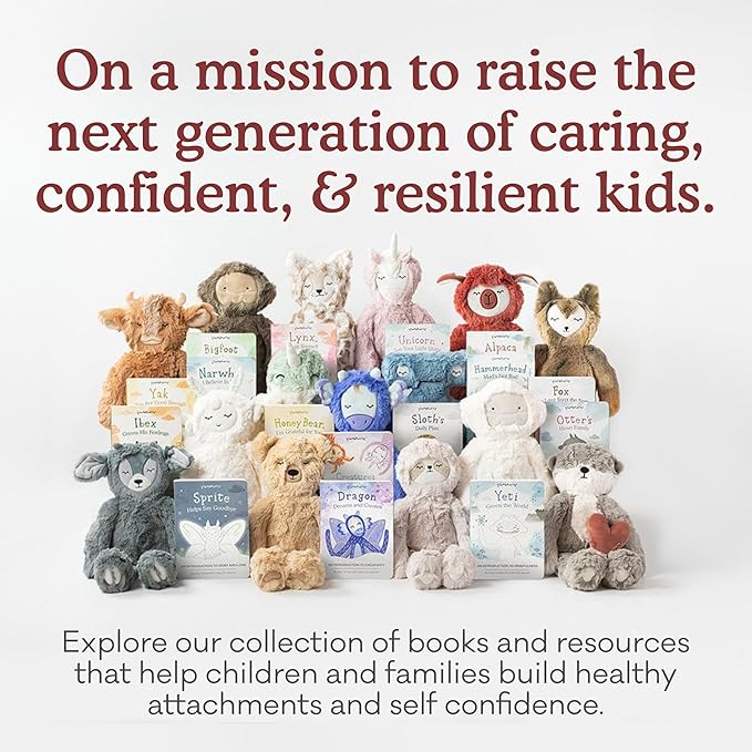 Slumberkins 14" Alpaca Kin & 2 Board Books Complete Set Bundle | Promotes Stress Relief & Coping Skills | Social Emotional Tools for Ages 0+ (Alpaca Kin Plush + 2 Board Books)