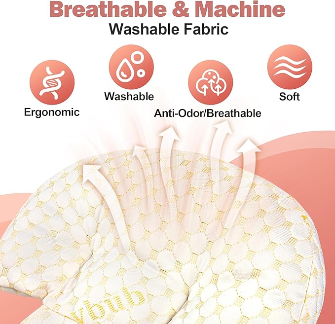 Mama's Dream: Pregnancy Pillows for Sleeping with Adjustable Filling & Cooling Cover – Small Pregnancy Pillow & Pregnancy Wedge for Belly Support – Maternity Essentials & Top Maternity Gift