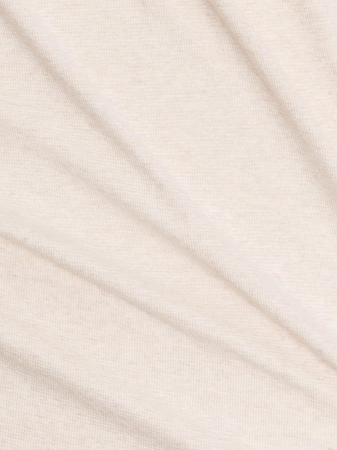 Colored Organics Baby Organic Cotton Swaddle - Infant Receiving Blanket - Heather Oat Waffle