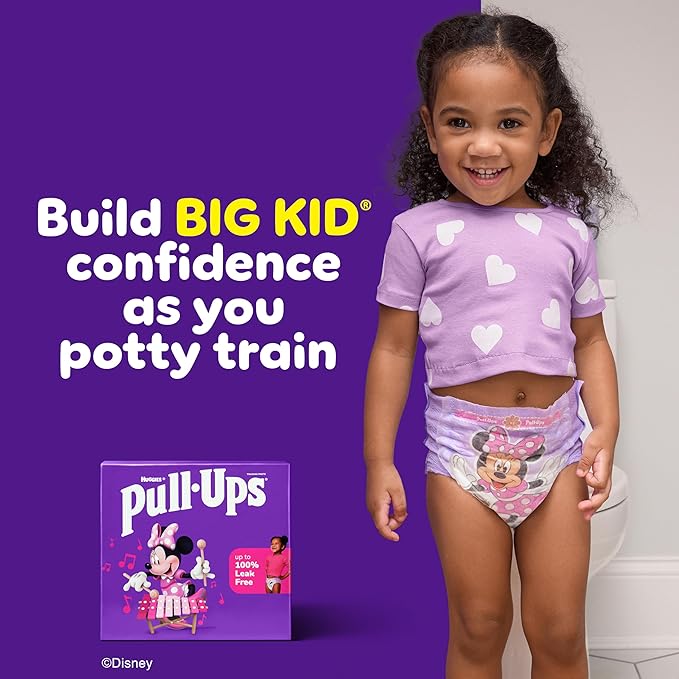 Pull-Ups Girls' Potty Training Pants, Size 5T-6T Training Underwear (50+ lbs), 48 Count