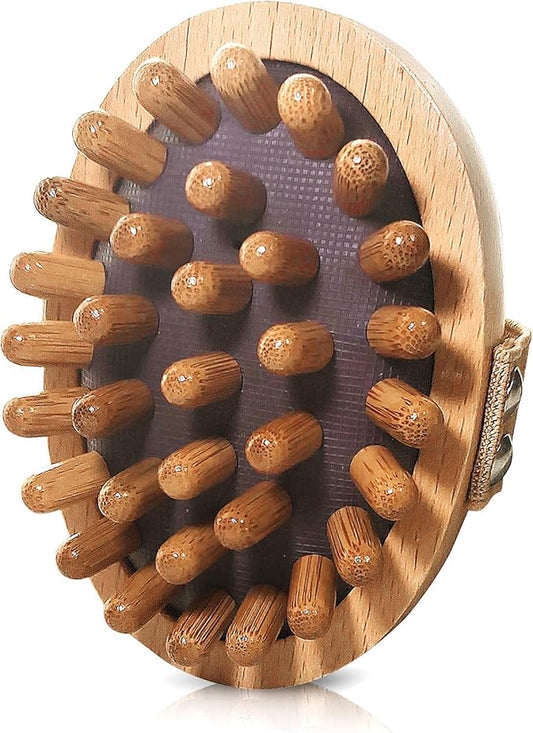 Meridian Pressure Brush, Wood Therapy Massage Tools, Wood Therapy Massage Tools for Belly Fat, Meridian Trigger Point Massager Wooden Massage Brush for Body Shaping, Muscle Pain Relief (1PCS)