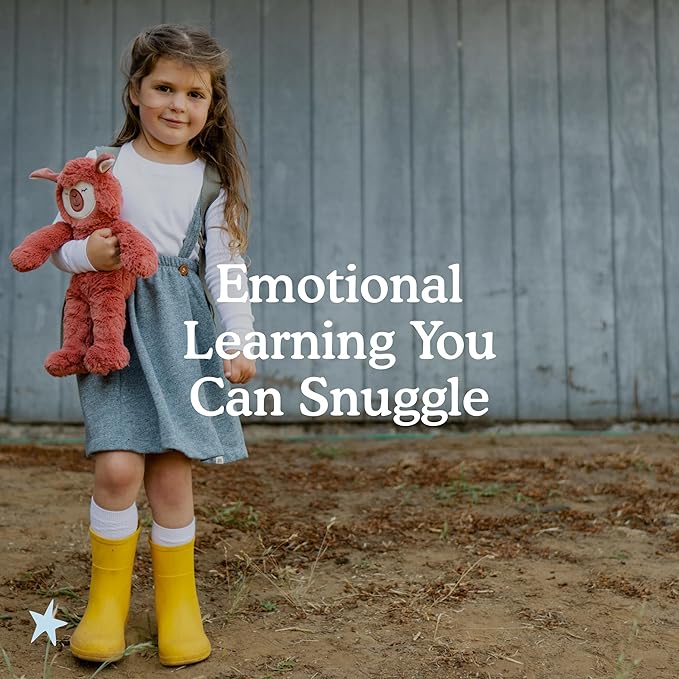 Slumberkins 14" Alpaca Kin & 2 Board Books Complete Set Bundle | Promotes Stress Relief & Coping Skills | Social Emotional Tools for Ages 0+ (Alpaca Kin Plush + 2 Board Books)