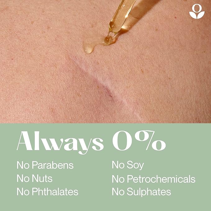 Balmonds Scar and Stretch Mark Oil 50ml - 100% Natural Blend of Rosehip, Borage and Sea Buckthorn Oils - Helps Improve The Appearance of Scars, Uneven Skin Tone, Acne Scars & Stretch Marks - (1.7 oz)