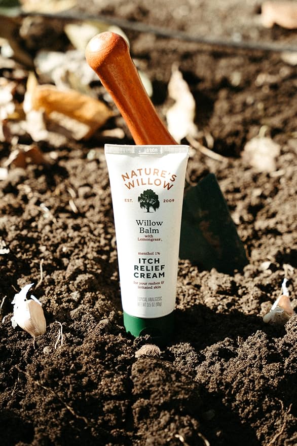Nature's Willow Itch Relief Lotion with White Willow Bark for Soothing Skin | Natural Anti Itch Lotion Provides Relief from Bug Bites, Rash, Sunburn and More | Made with Essential Oils | 3.5oz (3)