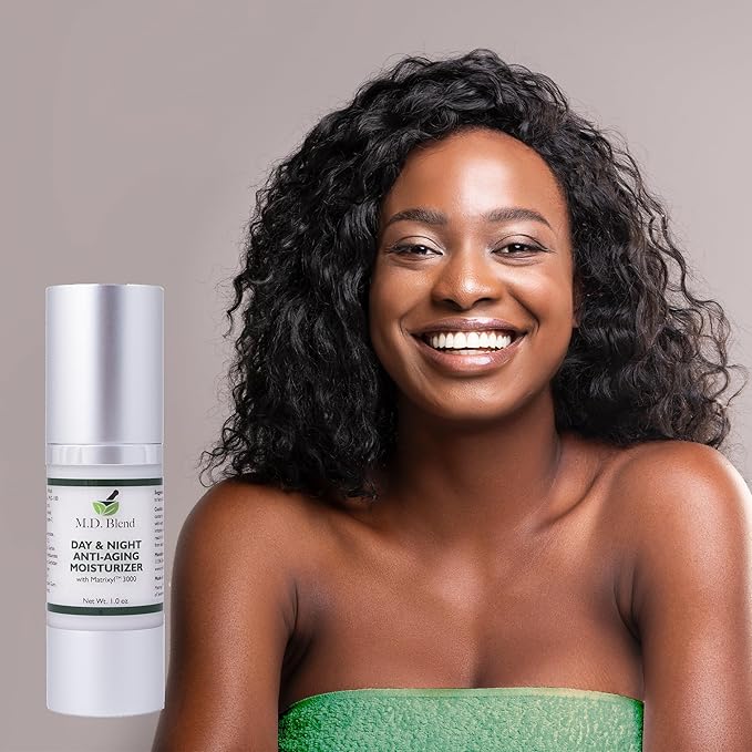 Day & Night Anti-Aging Moisturizer with Matrixyl 3000 | Premium Face Cream | Non-Irritating Skin Care For Lines, Stretch Marks, Imperfections | Patented Pentapeptide - 30ml Airless Pump