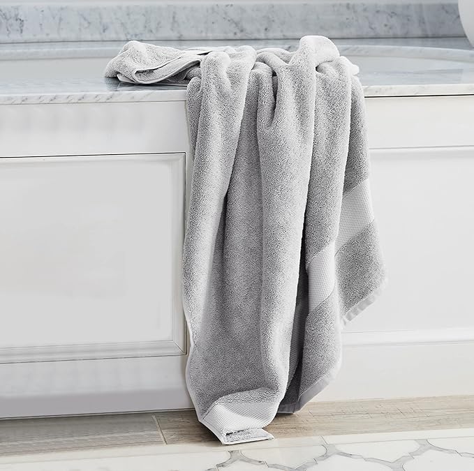 Delara Organic Cotton Luxuriously Plush Bath Towel 20 Piece Set|GOTS & Oeko-TEX Certified|Premium Hotel Quality Towels|Feather Touch Technology|650 GSM Long Staple|Soft, Quick Dry & Ultra-Absorbent