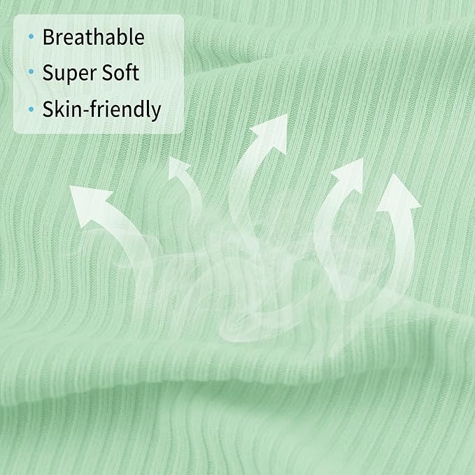 Viviland Jersey Swaddle Blanket, Ultra Soft Stretchy Receiving Blanket, Newborn Swaddle Wrap for Boys & Girls, 40 x 30 inches, 2 Pcs