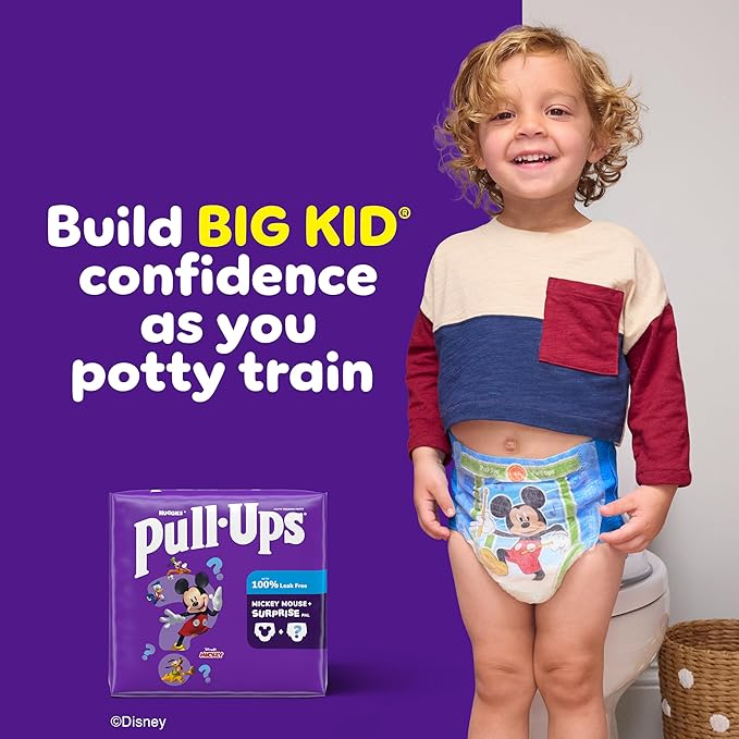 Pull-Ups Boys' Potty Training Pants, Size 2T-3T Training Underwear (16-34 lbs), 23 Count