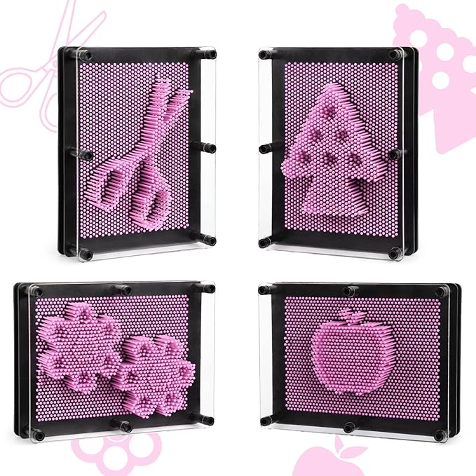 3D Pin Art Sensory Toys for Kids 5-7, Pin Art Board Impression Sensory Toys for Kids with Autism, Autism Gifts for Autistic Children Age 3, 4, 5, 6, 7, 8, 9, 10+ Years Old Boys Girls