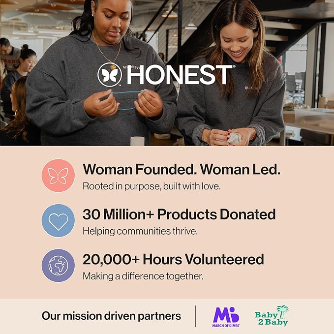 The Honest Company Baby Arrival Gift Set Newborn Essentials Welcome Box, Diapers Wipes Personal Care Diaper Rash Cream