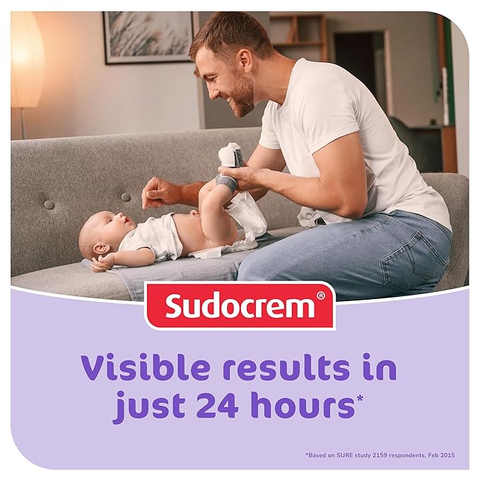 Sudocrem Diaper Rash Cream for Baby's Skin, Triple Action Diaper Rash Paste that Soothes, Treats and Protects, 15.29% Zinc Oxide Cream - 8.8oz (250g)