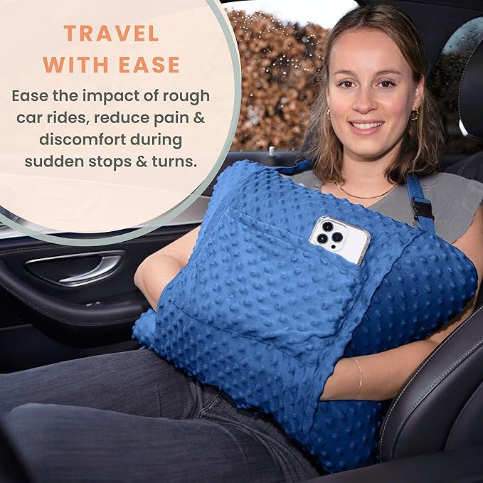 MOYOAMA Hysterectomy Pillow Post Surgery for Hysterectomy Recovery Must Haves- Surgery Pillow for Abdomen, Abdominal and C Section Recovery Supplies, Tummy Tuck and Abdominal Surgery Gifts